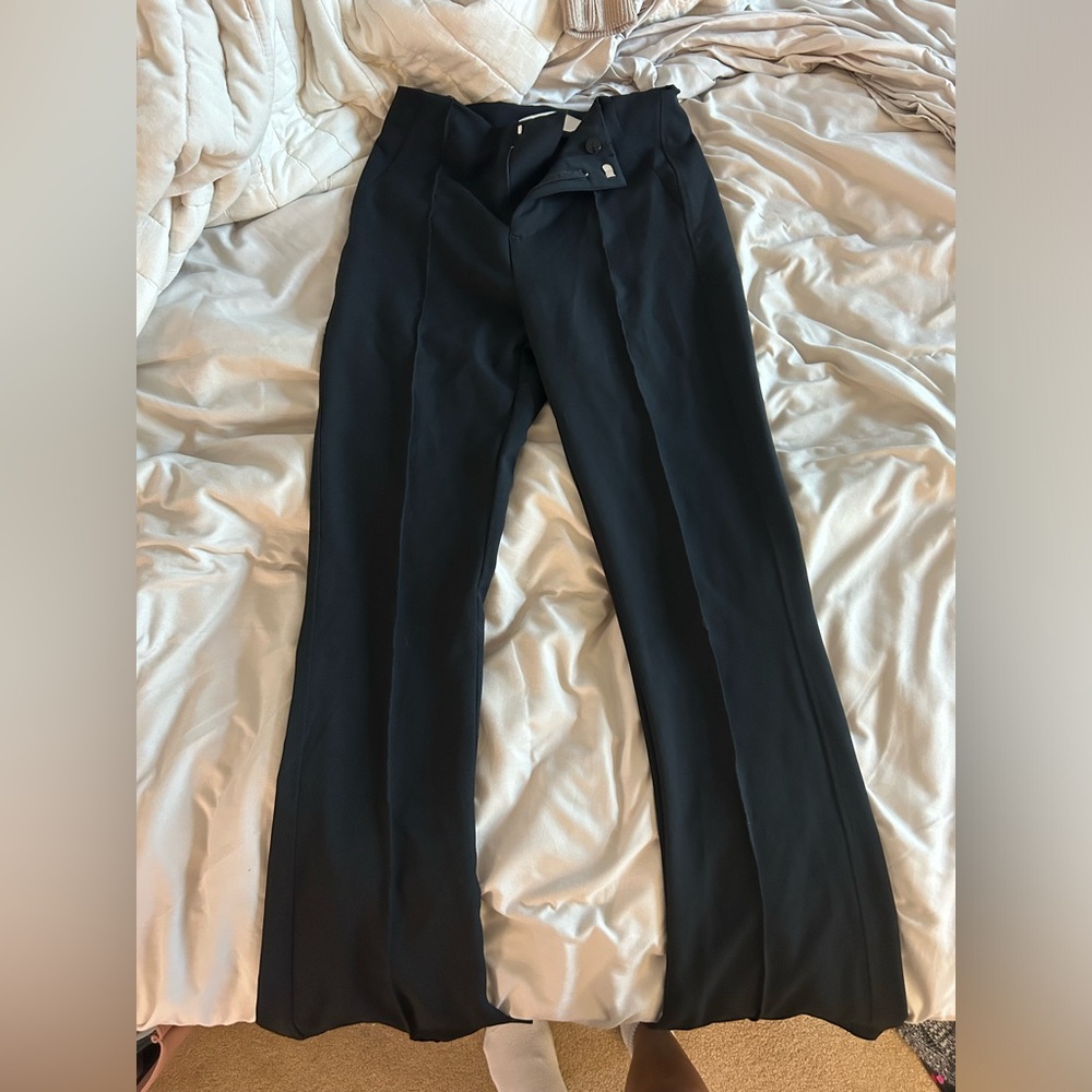 Black bershka flare pants